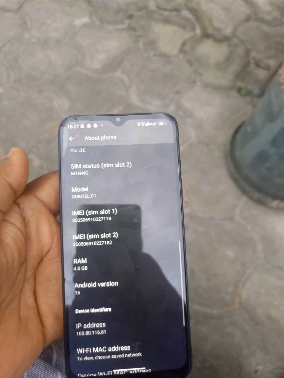 A picture of Oukitel c1