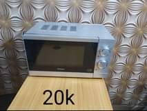 A picture of Tokunbo Microwaves going for 20k each
