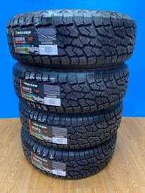 A picture of At all size of your truck Tyres both old and