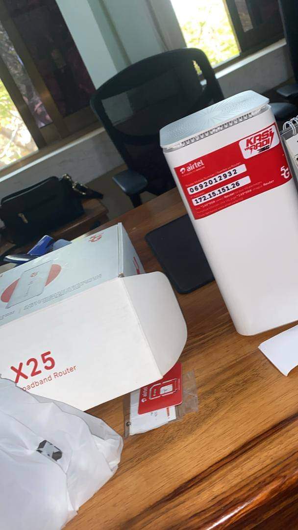 A picture of SMART BOX 5G ROUTER WiFi airtel tz 
