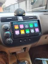 A picture of Car Android screen reverse camera headrest DVD tracker and all