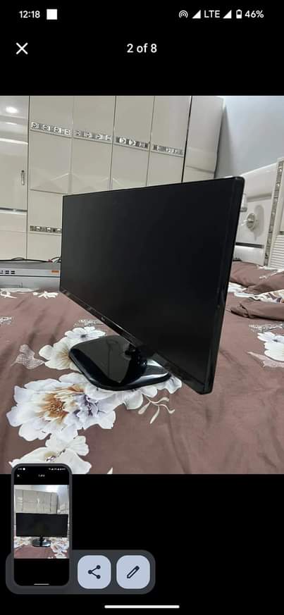 A picture of Lg frameless 25inch ultra wide