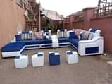 A picture of L shaped sofas