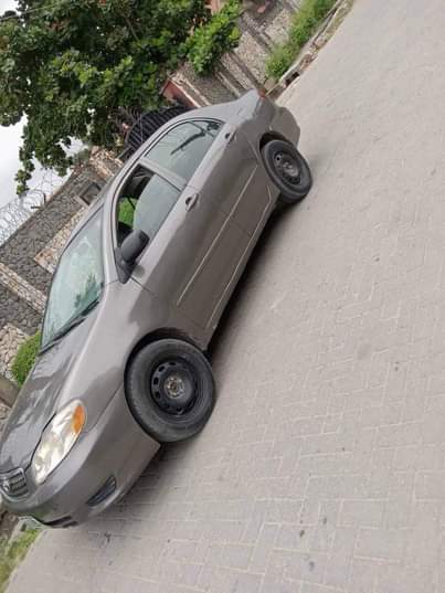 A picture of registered 05 corolla very fast fish on first body with