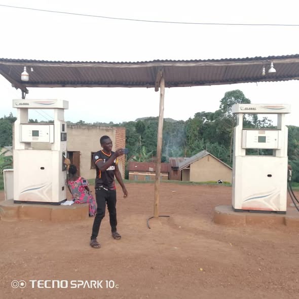 A picture of Plot of land with a Fuel station