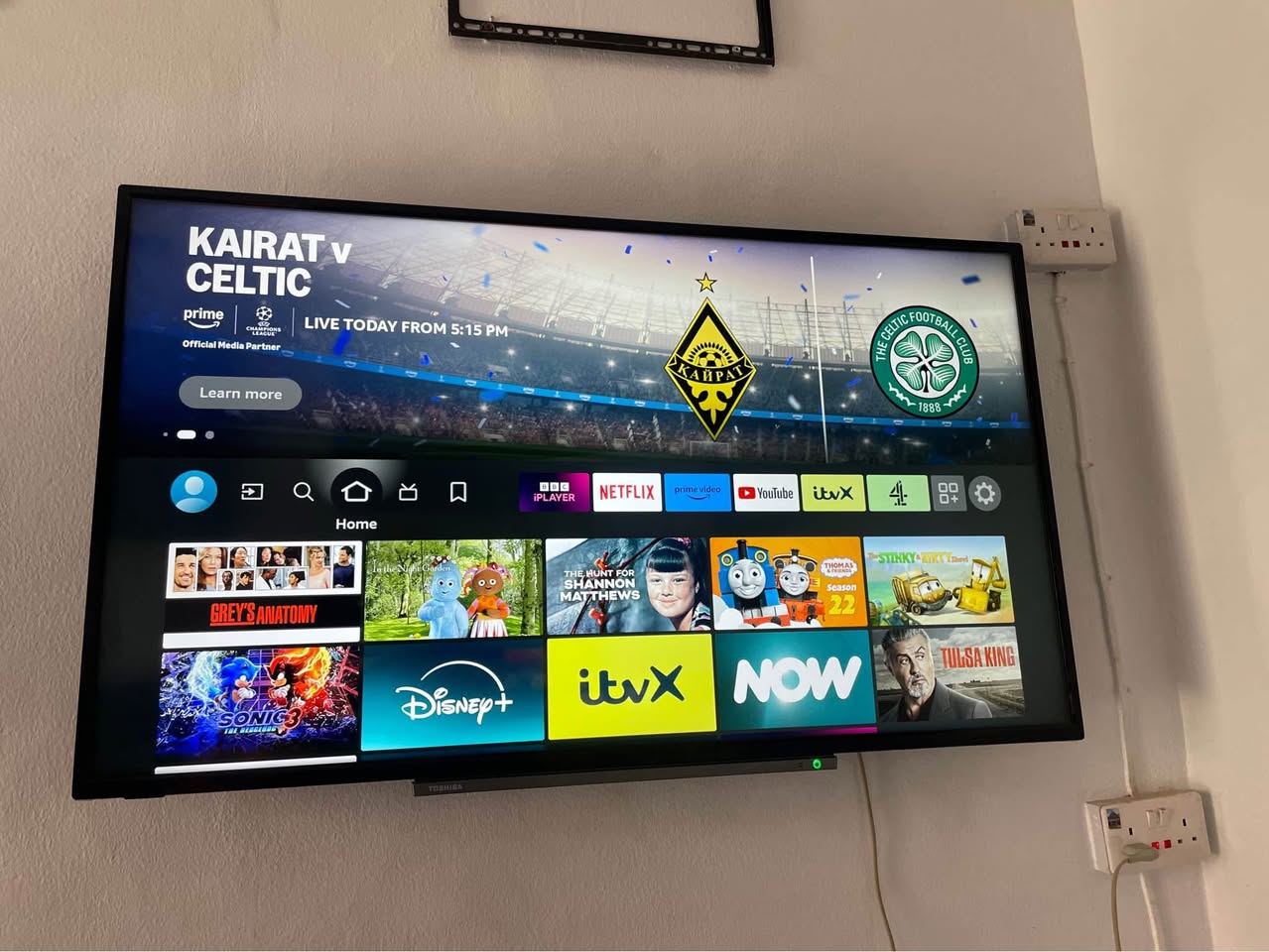 A picture of Toshiba 50 inches full smart tv with free Netflix act