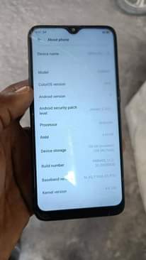 A picture of Oppo storage128 ram4 inakreck mbili nyembamba hazisumbui