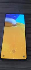 A picture of Samsung a71 used acrack a line