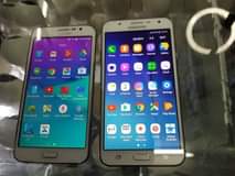A picture of Samsung phones