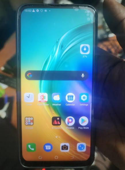 A picture of Camon pro for 180k with 128gb and 48mp selfie camera