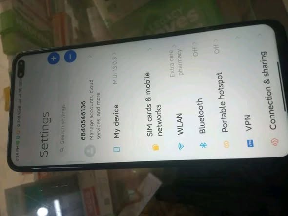 A picture of Redmi k30 5g or Poccox2