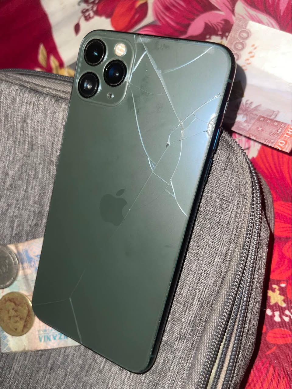 A picture of iPhone 11 Pro Max Hiyo apo mchawi back grass tu