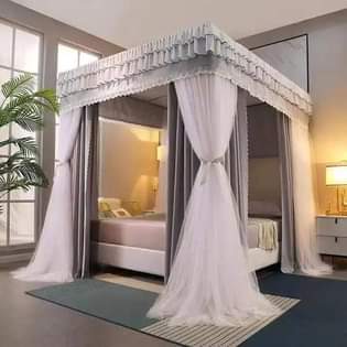 A picture of 4 stands steel flame mosquito Nets