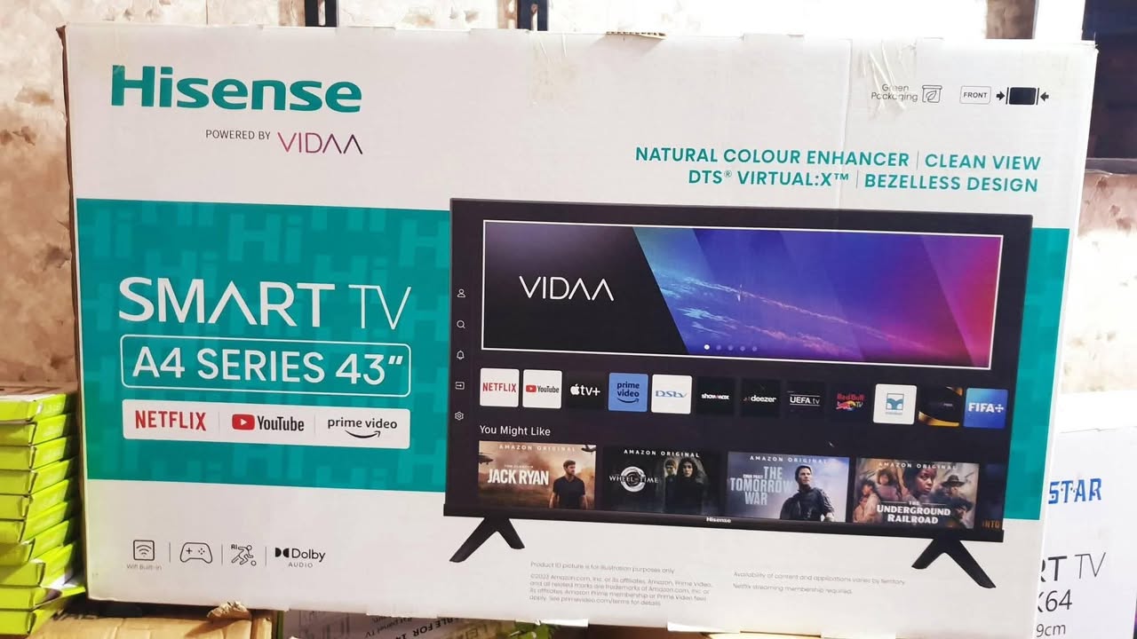 A picture of New hisense 43 inches smart TV
