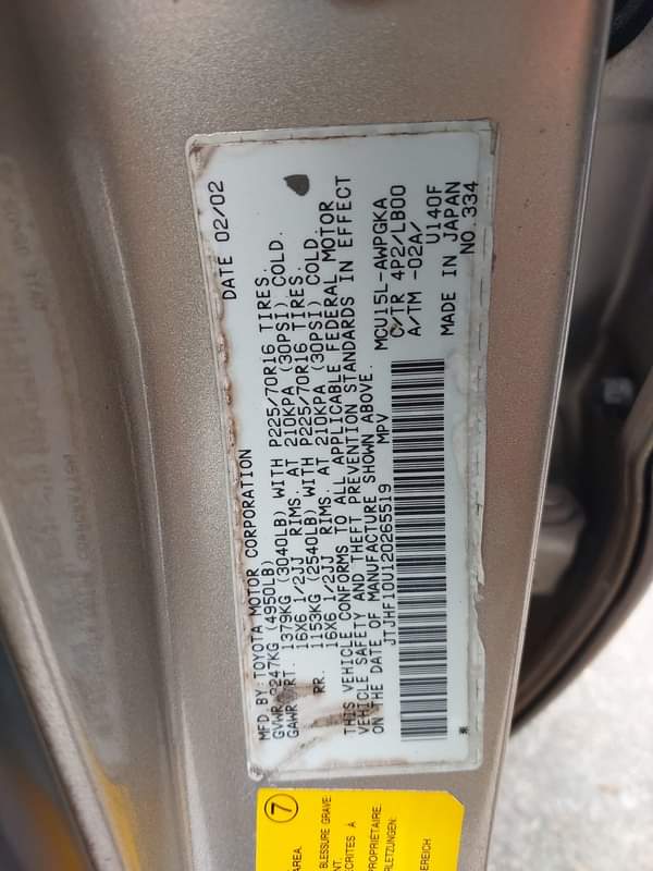A picture of Straight 2002 model lexus RX300 FOR SALE very very sound