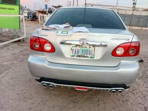 A picture of Distress alert Highest grade Toyota Corolla Everything is intact and