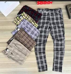 A picture of Checked pants