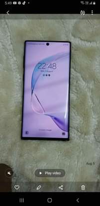 A picture of Galaxy Note 10 Auro 12GB ROM 256GB RAM 5G International