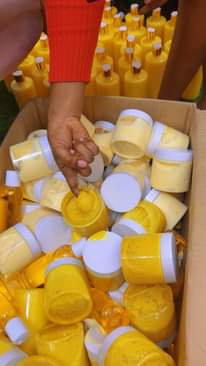 A picture of Tummeric glow butter sets with lemon