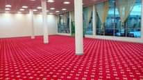A picture of Wall wall woolen carpet for offices homes churches mosques etc