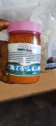 A picture of We have grounded pepper and suya or yaji pepper available
