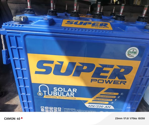 A picture of SUPER POWER TUBULAR BATTERY 220