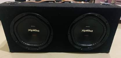 A picture of Mziki wa gari mziki mnene Jvc amplifier and 2 sony