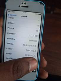 A picture of Iphone 5C