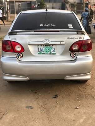 A picture of Flashed on First Body Toyota Corolla 2007 sport with a