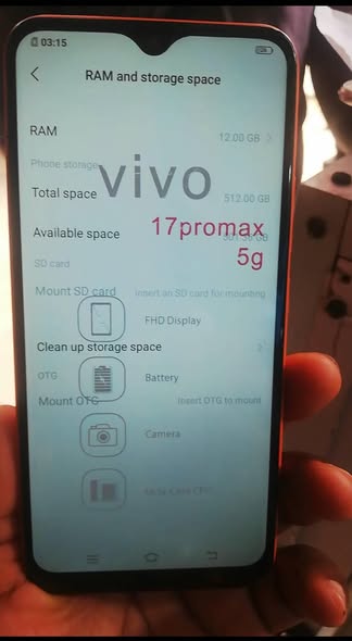 A picture of Vivo 17 Pro max