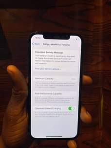 A picture of Iphone 12 pro 256GB storage