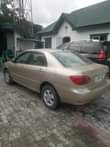A picture of Toyota Corolla 03 used like tokunbo backed on first body