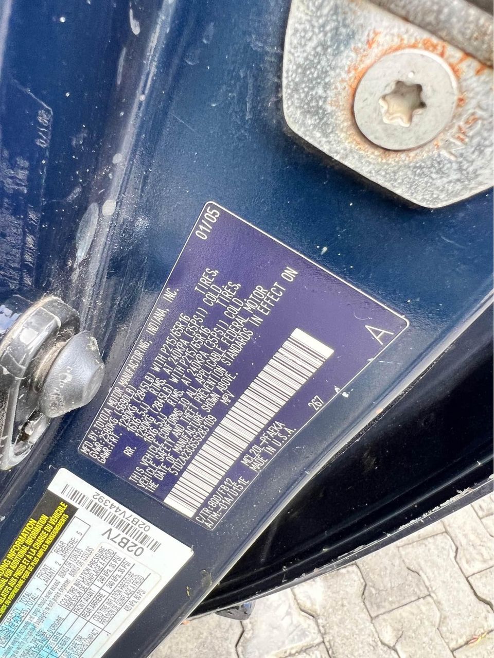 A picture of Toyota Sienna 2005