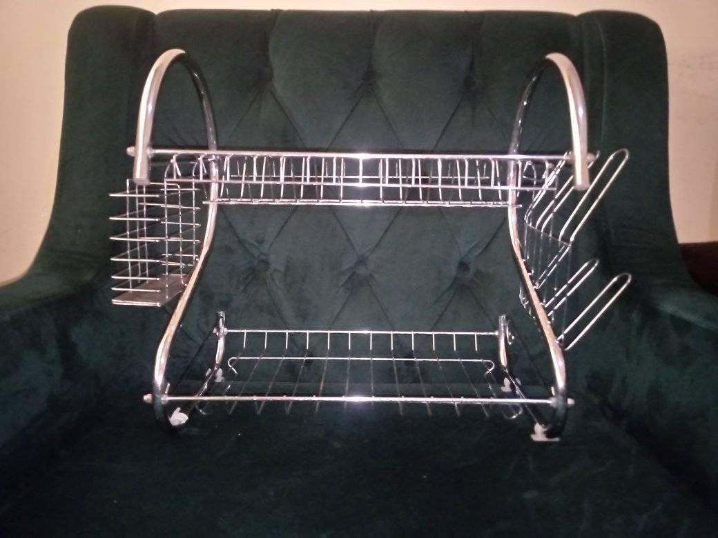 A picture of Rack for plates cups forks spoons and other utilities