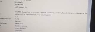 A picture of Lenovo i5 laptop