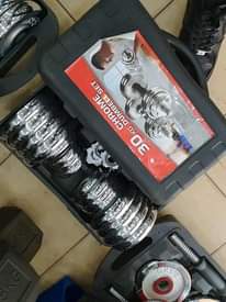 A picture of Dumbbells other workout equipments