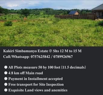 A picture of Titled Plots of Land for sale Near the main road