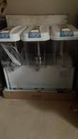 A picture of Popcorn machines and juicers