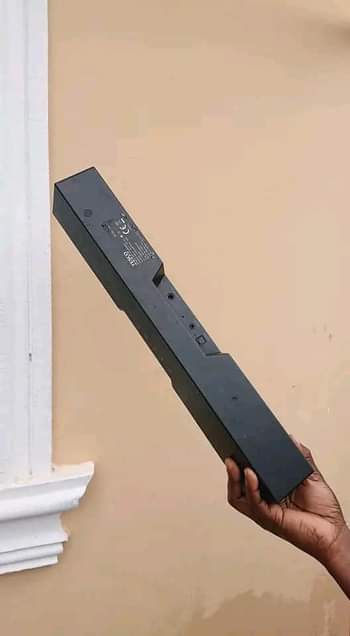 A picture of Beba soundbar used from UK inatumia bluetooth aux kwa 150000
