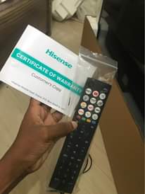 A picture of Nauza tv aina ya hisense nch 70 haina tatizo lolote