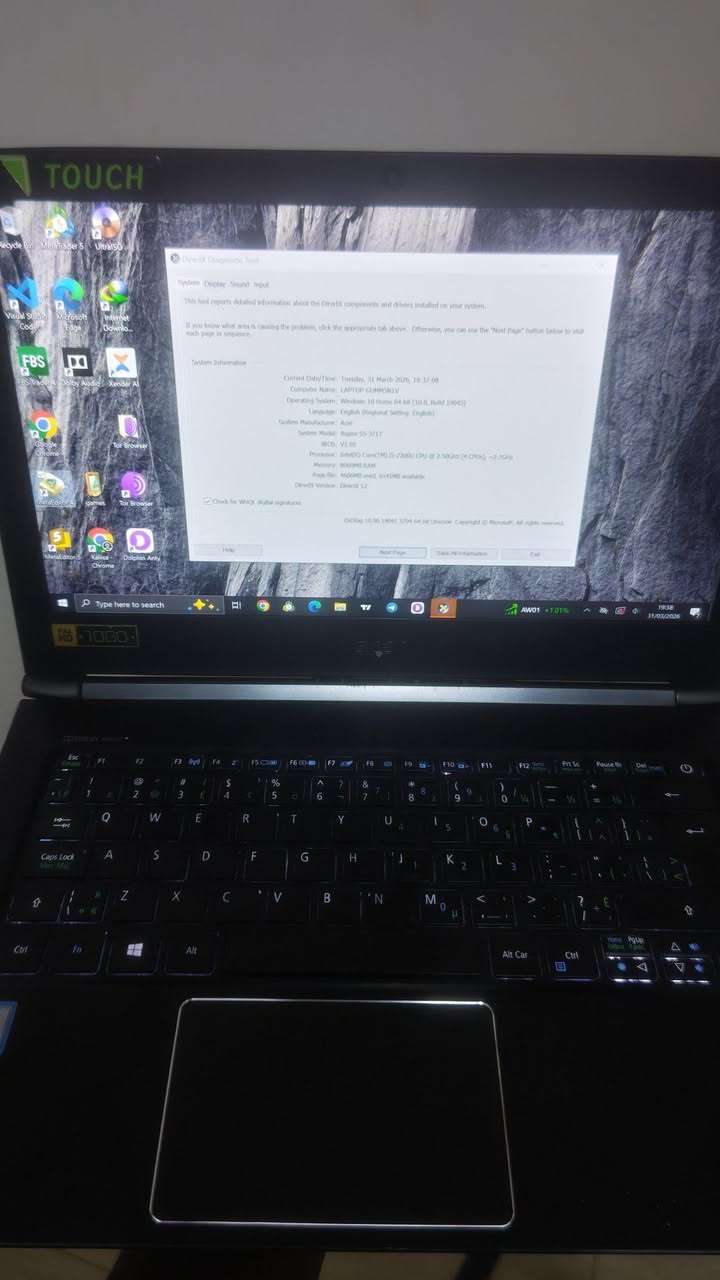 A picture of Acer Aspire S5 371T 13 3