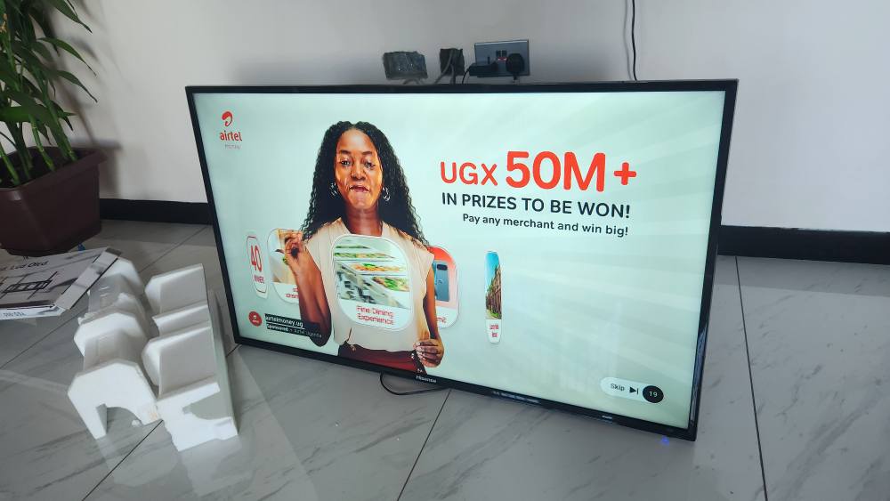 A picture of Hisense 49 inches smart tv YouTube Netflix Google