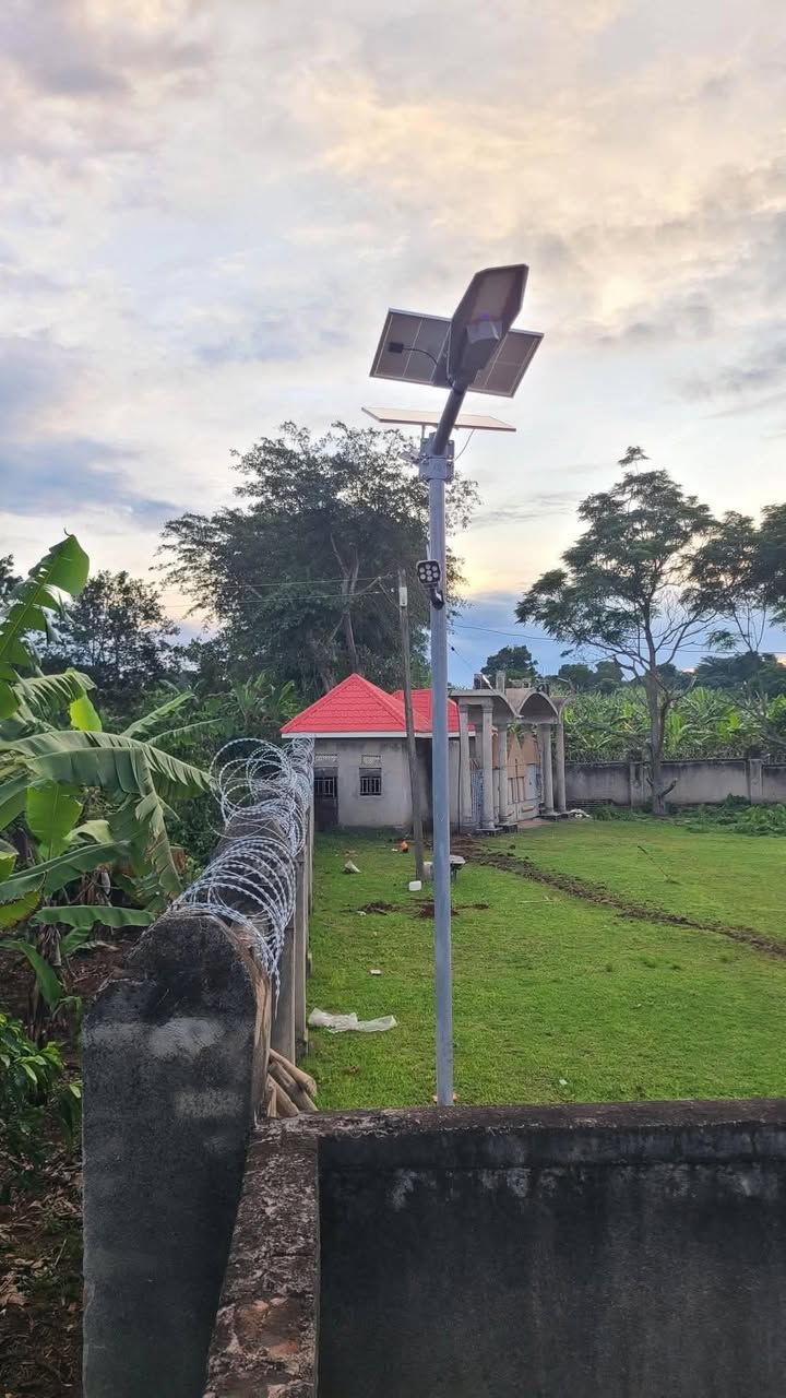 A picture of Solar Security Street lights Installation