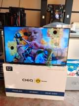 A picture of BRAND NEW 32 INCHES CHIQ FRAMELESS DIGITAL TV ON THE