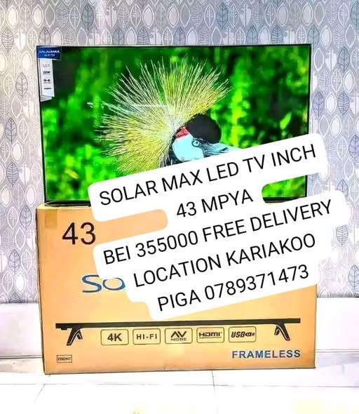 A picture of SOLAR MAX TV MPYA INCH 32 LED NI 185000 FIXED