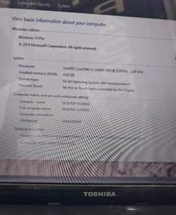 A picture of Toshiba