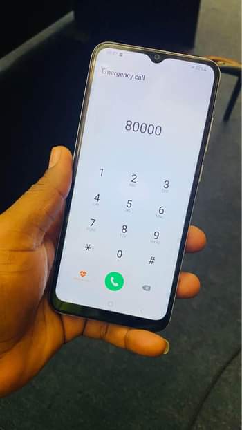A picture of Samsung a04 locked ina lock