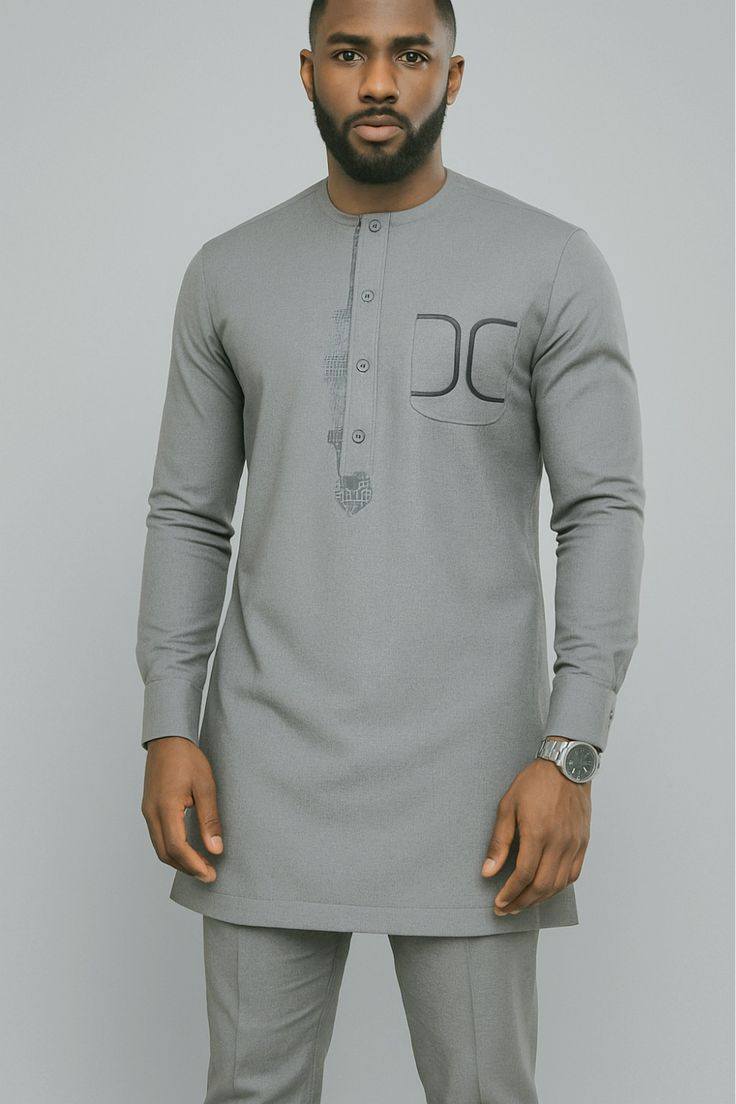 A picture of African men caftan suits