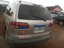 A picture of Toyota sienna baked on first body pan is available with