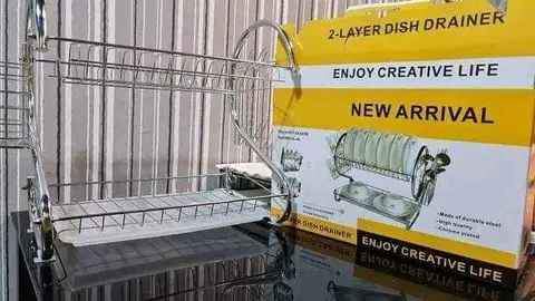 A picture of 2 Layer Kitchen Dish Rack
